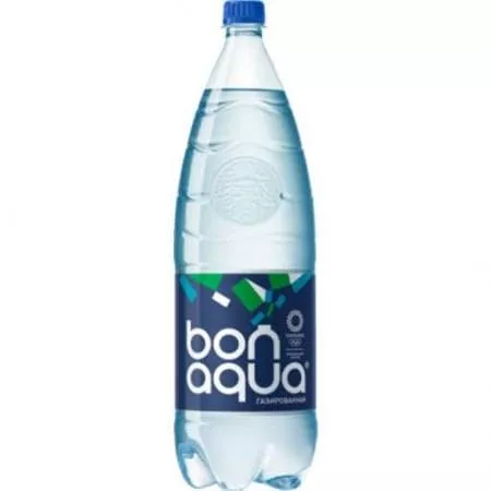 Вода БонАква / BonAqua 2л. газированная (6 бут.) - основное фото