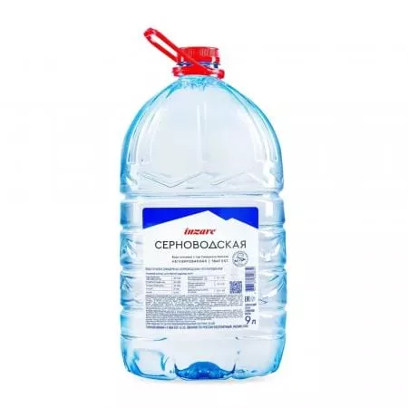 Вода Серноводская горная питьевая 9л.  (1 бут.) - основное фото