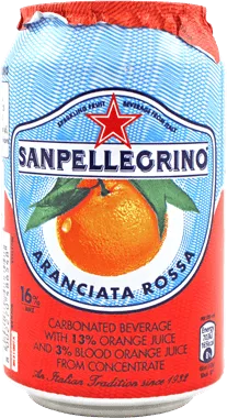 Вода San Pellegrino / Сан Пеллегрино Розовый апельсин 0,33л. (24 шт.) - основное фото