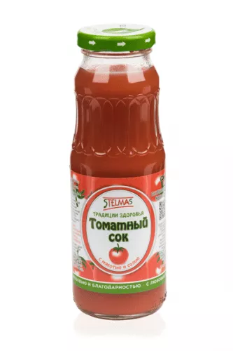 Сок Stelmas/Стэлмас 0.25л. томатный (18 шт.) стекло - основное фото