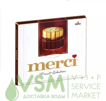 Конфеты Merci горький шоколад 250 гр.  - основное фото