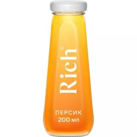 Сок Rich персиковый с мякотью, 0,2л (12) - основное фото