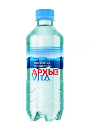 Вода Архыз VITA 0,33 л. газированная (12 бут) - основное фото