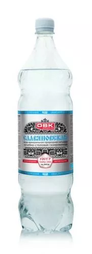 Вода Славяновская ОВК 1 л. газированная (12 бут.) - основное фото