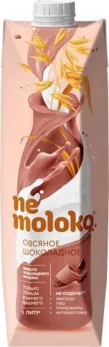 Nemoloko овсяный шоколадный напиток 1л. 12шт. - основное фото