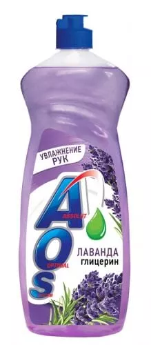 Жидкость для мытья посуды AOS Глицерин Лаванда, 900мл - основное фото