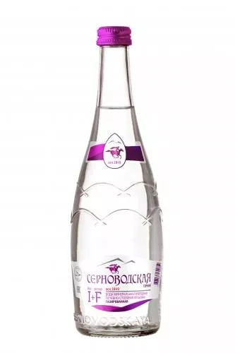 Вода Серноводская горная Йод+Фтор 0,5л. газированная (12 бут.) стекло - основное фото