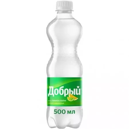Напиток Добрый Лимон - лайм газированный 0,5л ПЭТ (24) - основное фото