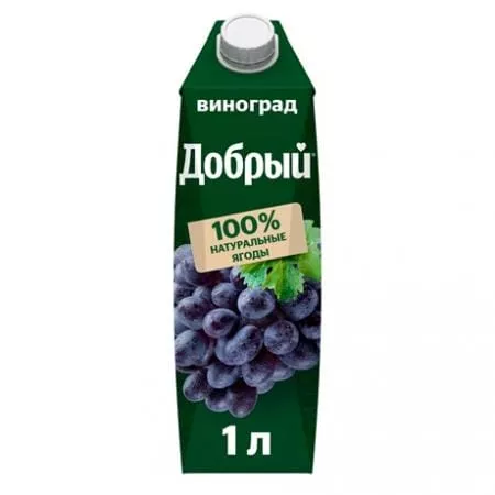 Сок Добрый Виноград 1л. (12 шт) - основное фото