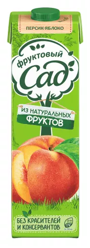 Фруктовый Сад персик - яблоко 0,95 л. (12 шт.) - основное фото
