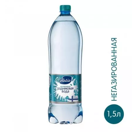 Вода Valio Spring (Валио Спринг) 1.5 л. без газа (6 бут.) - основное фото