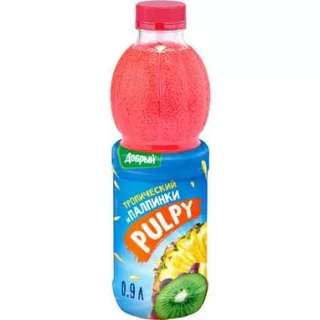 Добрый Pulpy 0,9л. Тропический (12 шт.) - основное фото