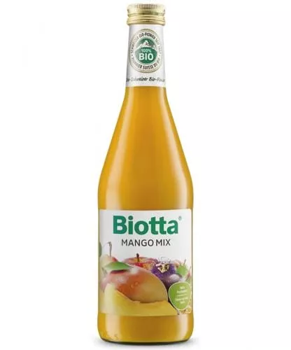 Biotta/Биотта 0.5л из экзотических фруктов «Манго микс» био-сок (6 шт) стекло - основное фото