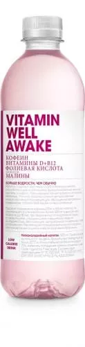 Vitamin Well Awake,0,5л, малина (12) ПЭТ - основное фото