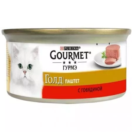 GOURMET/ Гурмэ Gold мусс с говядиной, 85 г, 24шт. - основное фото