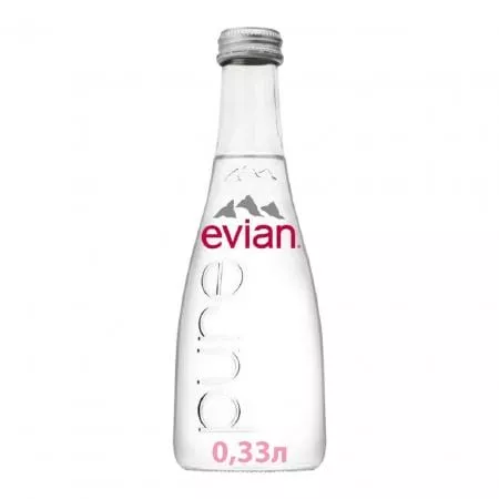 Вода Evian / Эвиан 0,33 л. без газа (20 бут.) стекло - основное фото