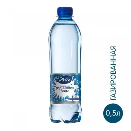 Вода Valio Spring (Валио Спринг) 0.5 л. газированная (12 бут.) - основное фото