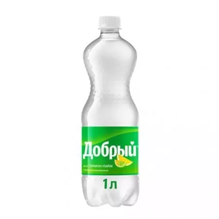 Напиток Добрый Лимон - лайм газированный 1л ПЭТ (12) - основное фото