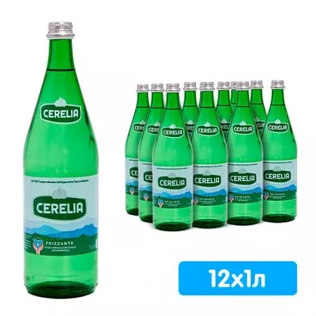 Вода Cerelia / Черелия газированная 1л. (12 бут) стекло - основное фото