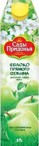 Сок фруктовый Сады Придонья Яблоко прямого отжима 1л. (12шт.) - основное фото