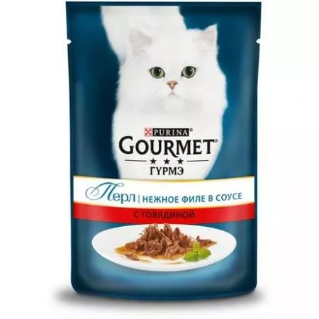 GOURMET/ Гурмэ Perle мини-филе с говядиной, 85 г, 24шт.  - основное фото