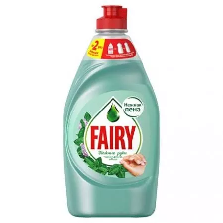 Fairy для мытья посуды, чайное дерево и мята, 450мл - основное фото