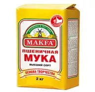 Мука Makfa пшеничная высший сорт 2 кг - основное фото