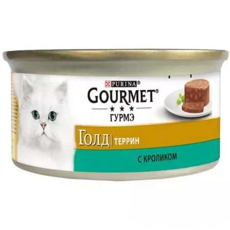 GOURMET/ Гурмэ Gold кусочки в паштете с кроликом по-французски, 85 г, 24шт. - основное фото