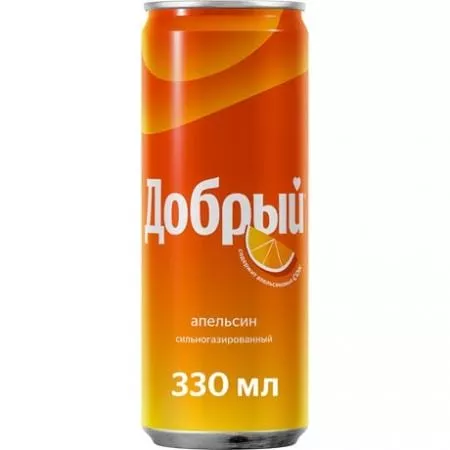 Напиток Добрый Апельсин с витамином С газированный 0,33 ж/б (24) - основное фото