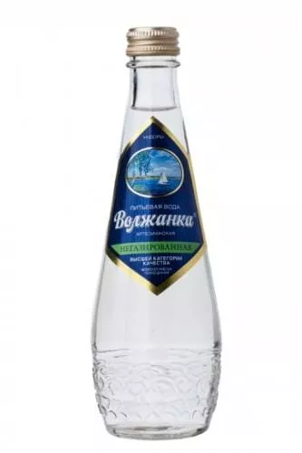 Вода Волжанка 0,33л без газа стекло (24шт) - основное фото
