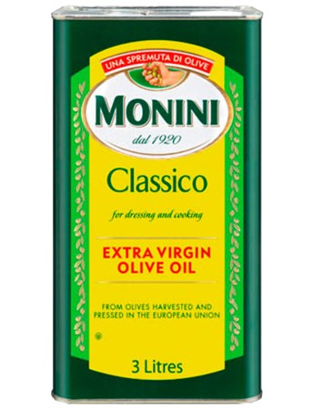 Масло оливковое MONINI Extra Virgin ж/б 3л.(1) - основное фото