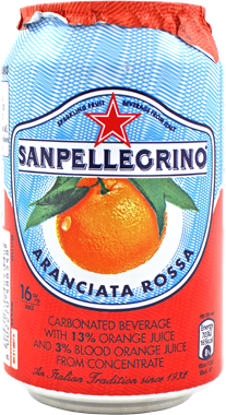 Вода San Pellegrino / Сан Пеллегрино Розовый апельсин 0,33л. (24 шт.) - основное фото