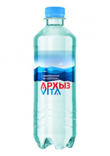 Вода Архыз VITA 0,5 л. газированная (12 бут) - основное фото