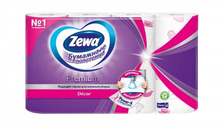 Бумажные полотенца Zewa премиум декор (4 шт) - основное фото