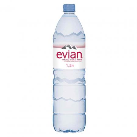 Вода Evian / Эвиан 1,5 л. без газа (12 бут.) ПЭТ - основное фото