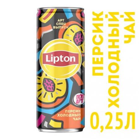 Lipton Ice Tea / Липтон персик 0,25л. (12 бан.) - основное фото