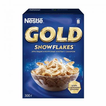 Хлопья Nestle Gold Snow Flakes кукурузные с сахаром 300 г - основное фото