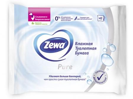 Влажная туалетная бумага ZEWA (42 шт.) - основное фото