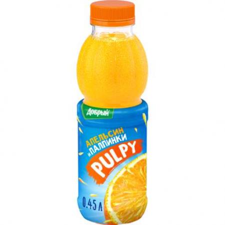 Добрый Pulpy 0,45л. Апельсин (12 шт.) - основное фото