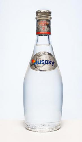 Вода RUSOXY 0.33 л. газированная (24 шт.) стекло - основное фото