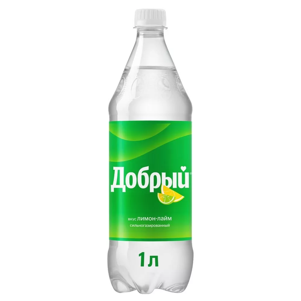 Напиток Добрый Лимон - лайм газированный 1л ПЭТ (12) - дополнительное фото