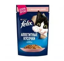 FELIX / Феликс с лососем в желе, 75г. 26шт.