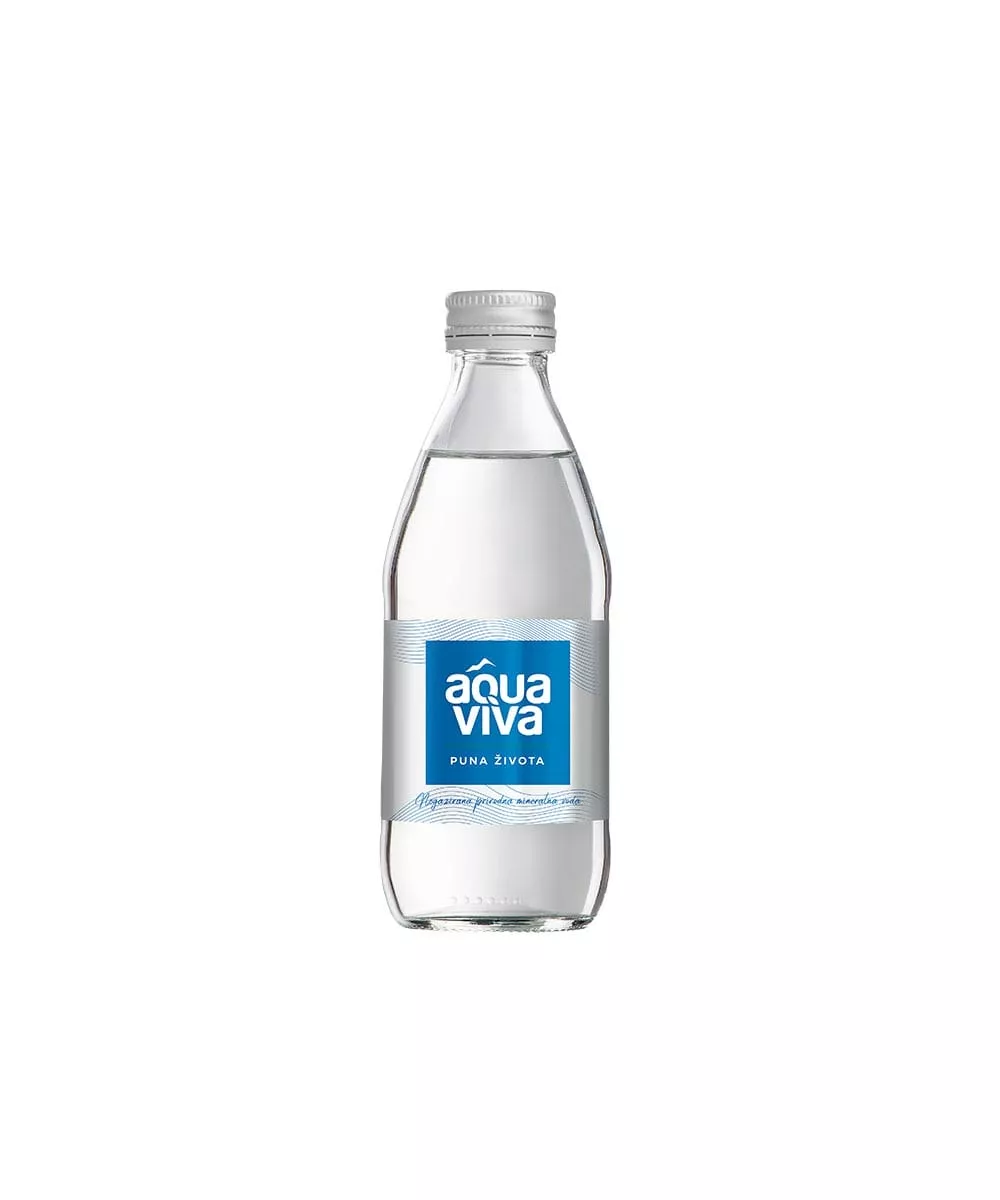 Вода Aqua Viva /Аква Вива 0,25 л. без газа (24 шт.) стекло - дополнительное фото