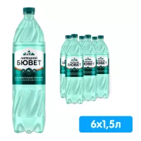 Вода Липецкий Бювет 1,5 газированная (6 шт)