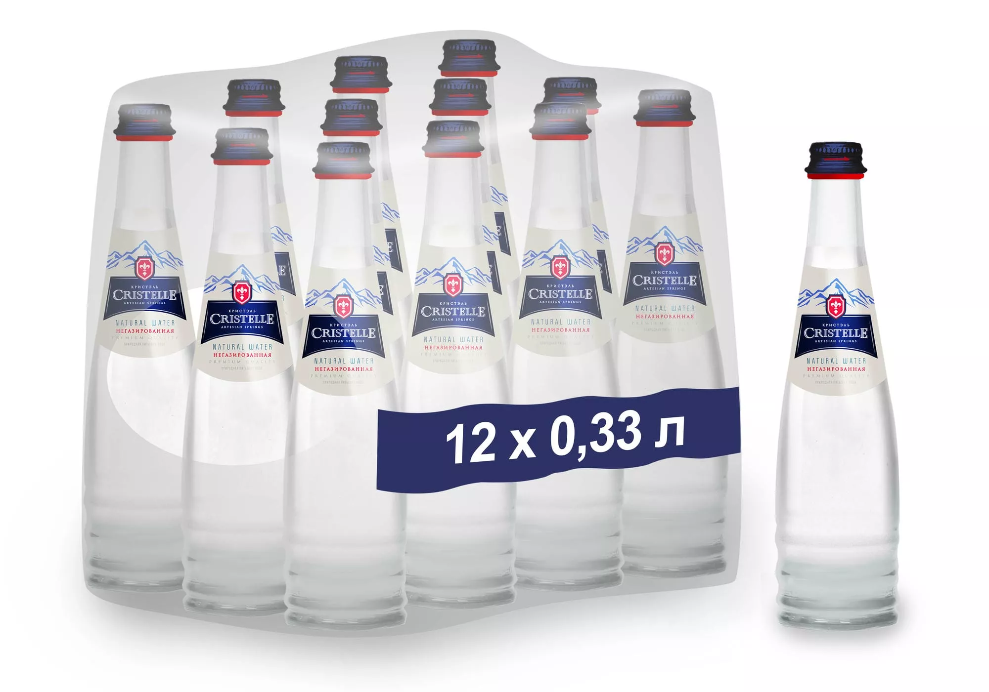 Вода Кристэль (Сristelle) 0,33 б/г (12 шт) - дополнительное фото