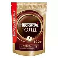 Кофе NESCAFE GOLD/НЕСКАФЕ ГОЛД 190 гр м/у (1 шт)