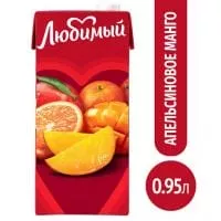 Любимый Апельсиновое манго 0,95 л. (12 пак.)