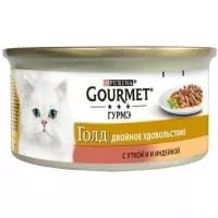 GOURMET/ Гурмэ Gold мусс с уткой и индейкой, 85 г, 24шт.