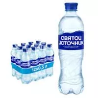 Вода Святой источник 0,5 л. газированная (12 бут.)
