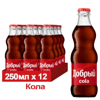 Напиток Добрый Кола  газированный 0,25 стекло (12)